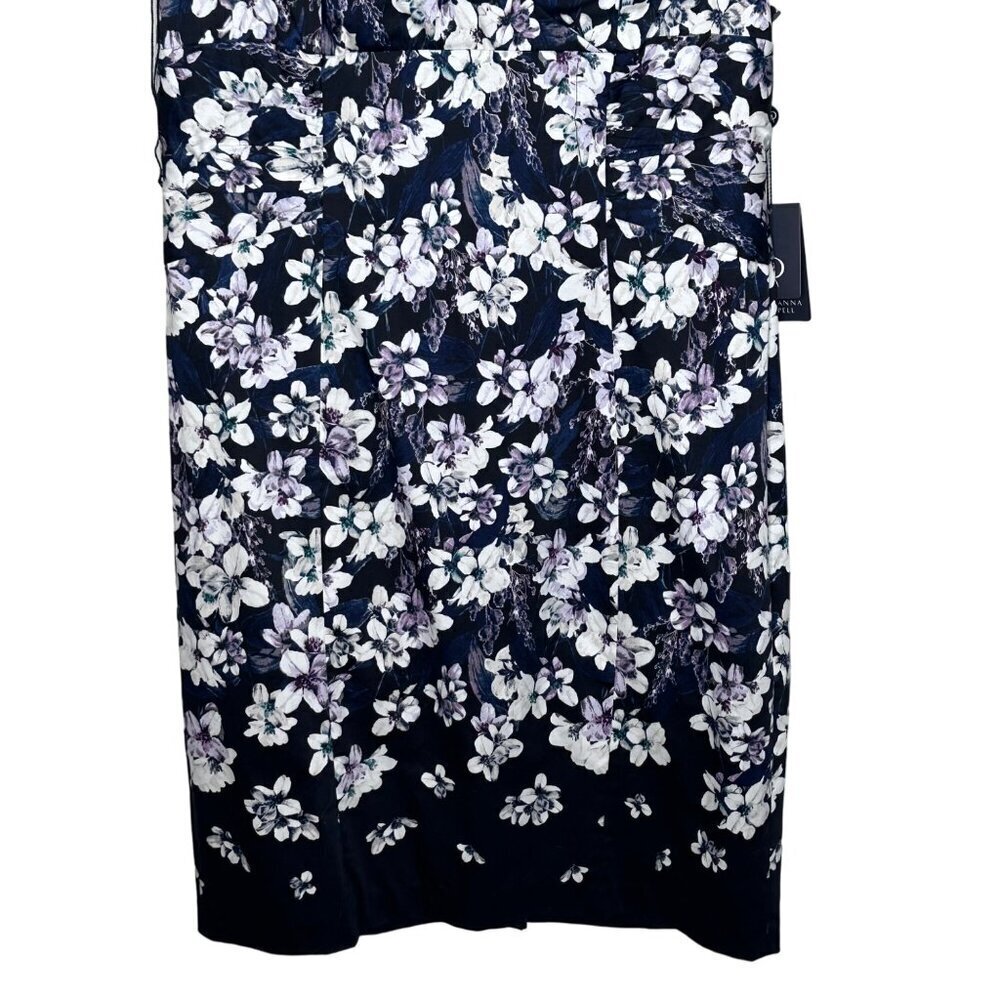 NWT Adrianna Papell High Neck Sheath Dress Size 14 Nordstrom Floral Pattern Line - Picture 10 of 16